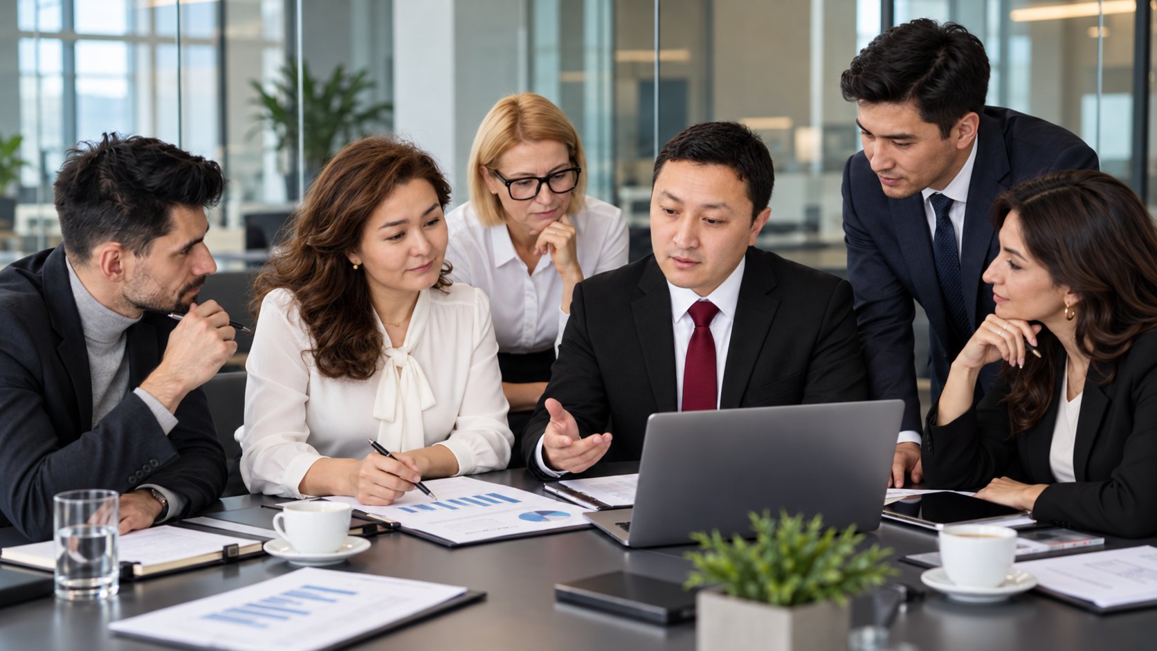The GulCPA team reviewing financial reports